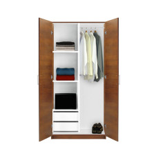 Alta Wardrobe Closet - Half and Half