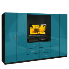 Aventa TV Wardrobe Wall Unit - Free Standing Bedroom TV Unit