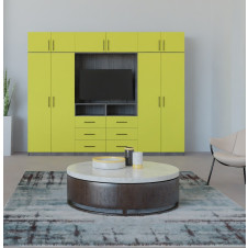 Aventa TV Wardrobe Wall Unit X-Tall - Bedroom TV Furniture Plus Storage