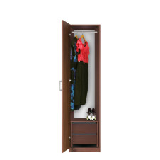 Bella Narrow Closet - Left Opening Door, 2 Interior Drawers