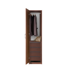 Bella Narrow Closet - Left Opening Door, 4 Interior Drawers