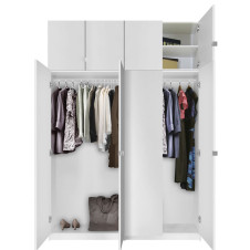 Alta Extra Tall Closet System with Doors – 8 Door Package