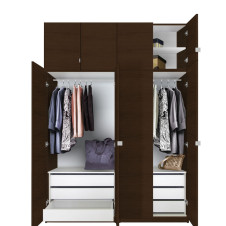 Alta Taller Wardrobe Closets - 6 Drawer Wardrobe Package