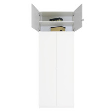 Extend Your Height +22" - Alta Shallow Wardrobe Storage Topper Double Door, 16"D