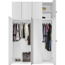 Alta 8 Door Wardrobe Closet Basic Package - Extra Tall