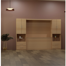 Studio Classic Pier Wall Headboard with Cabinets – Customizable Storage Solution