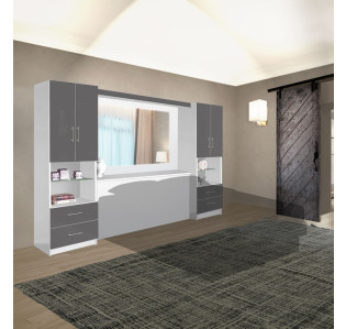 Dark Grey Colored Glass Front and White Matte Case