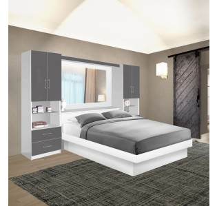 Dark Grey Colored Glass Front and White Matte Case