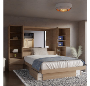 Studio Classic Pier Wall Mirrored Storage Bedroom
