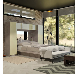 Adalina Pier Wall with Storage Bridge