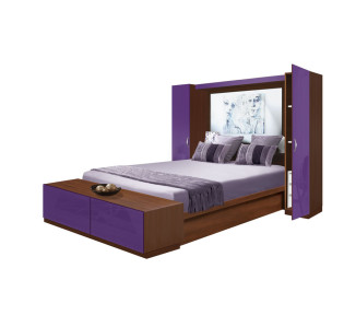 Adalina Pier Wall Bedroom - 3 Interior Drawers Each Side