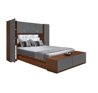 Adalina Pier Wall 4 Drawer with Storage Bridge