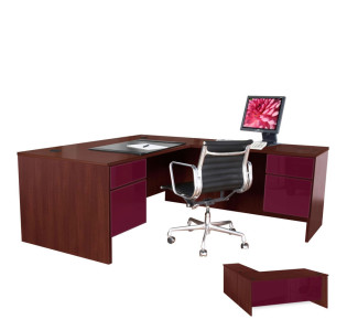 Alexis L Shaped Executive Computer Desk - Right Return