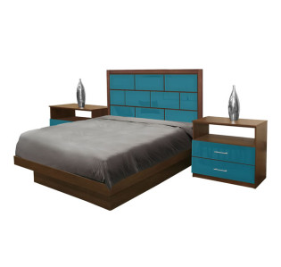 Manhattan Full Size Platform Bedroom Set 4 Piece