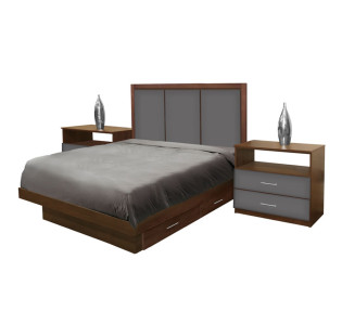 Monte Carlo Full Size Bedroom Set w Storage Platform