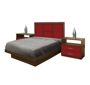 Madison Full Size Platform Bedroom Set 4 Piece