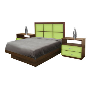 Rico Full Size Platform Bedroom Set 4 Piece