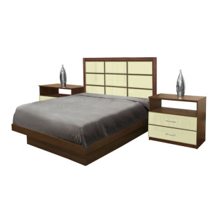 Cambridge Full Size Platform Bedroom Set 4 Piece