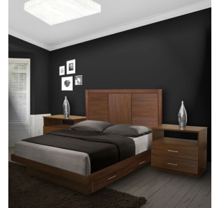 Monte Carlo Queen Size Bedroom Set w Storage Platform