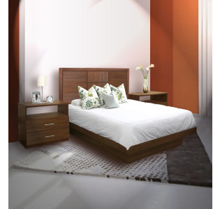 Broadway Queen Size Platform Bedroom Set 4 Piece