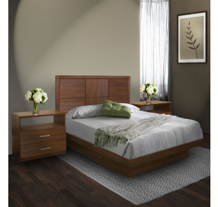 Rico Queen Size Platform Bedroom Set 4 Piece