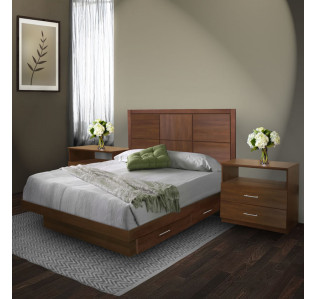Rico Queen Size Bedroom Set w Storage Platform