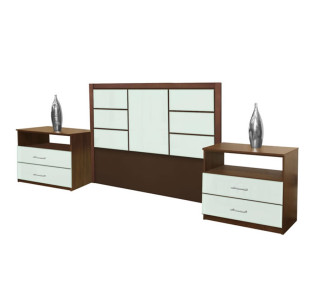 Downtown Queen Size 3 Piece Bedroom Set