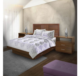 Montclair Queen Size Bedroom Set w Storage Platform