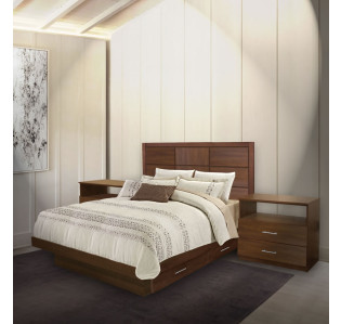 Cambridge Queen Size Bedroom Set w Storage Platform