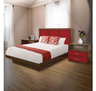 Madison King Size Bedroom Set w Storage Platform