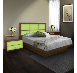 Rico King Size Platform Bedroom Set 4 Piece