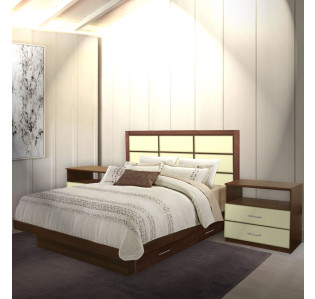 Cambridge King Size Bedroom Set w Storage Platform