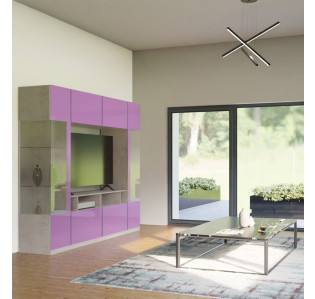 Brent Entertainment Center - Two-Sided Curio Displays