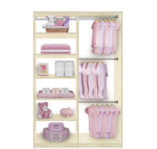 Isa Custom Kids Closet Triple Hanging Plus