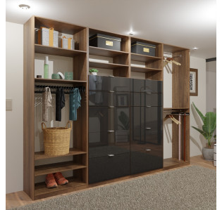 Isa Closet System with 10 Drawers – XL Built-In Closet Organizer