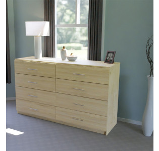 8 Drawer Double Dresser – Spacious Chest of Drawers in Custom Finishes