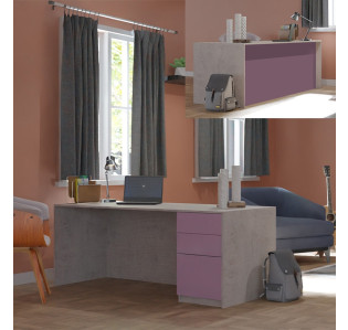 Alexis Executive Desk Full Right Pedestal