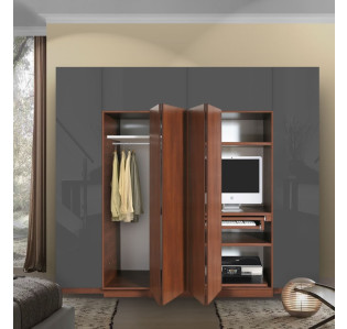Hawthorne Wardrobe Closet Desk - Instant Home Office
