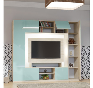 Icicle Colored Glass Fronts | White Wash Matte Case