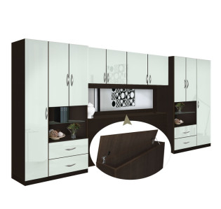 Lincoln Pier Wall Mirrored Storagemax Headboard