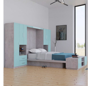 Aqua Colored Glass Front | Stone Matte Case