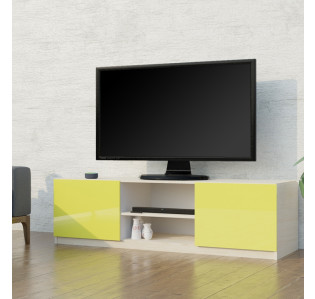 Sun Yellow Colored Glass Front | White Wash Matte Case