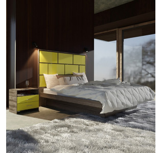 Manhattan Queen Size Platform Bedroom Set 4 Piece