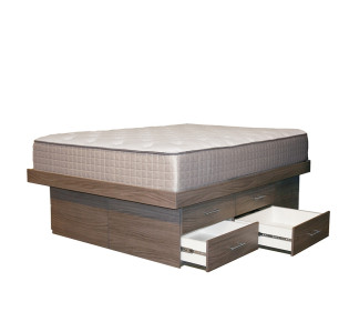 King Ultra Storage Platform Bed with 8 Drawers