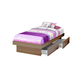 Twin Storage Platform Bed with 4 Drawers