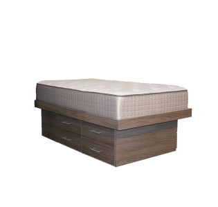 Twin Ultra Storage Platform Bed with 8 Drawers