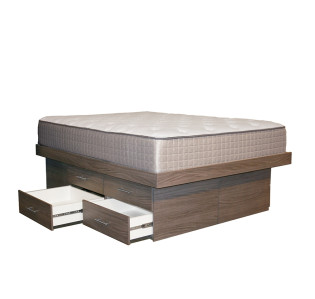 Storage Platform Bed with 8 Drawers