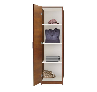 Alta Narrow Storage Closet with Left Door, 3 Adjustable Shelves