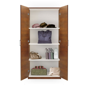 Alta Shallow Wardrobe Cabinet with Double Doors