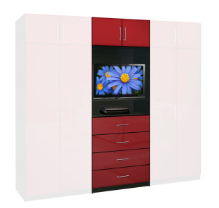Aventa Wardrobe (Center Only) 4 Drawer 32 X 86